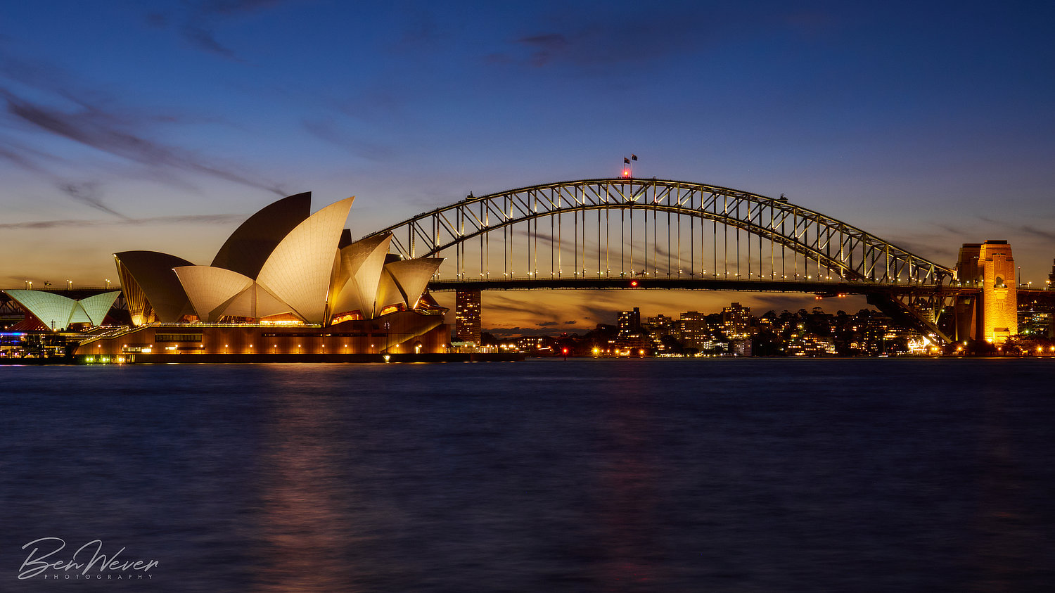 Ben Wever Photography Sydney Harbour at Dusk